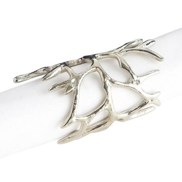 Silver Coral Napkin Ring