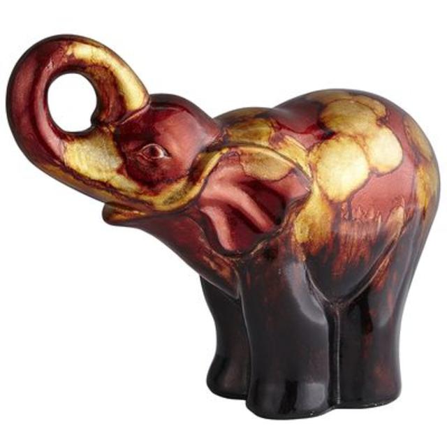 Red & Gold Foil Elephant