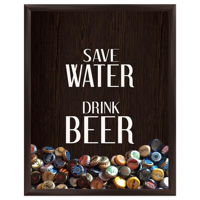 Save Water Drink Beer Graphic Wall Art