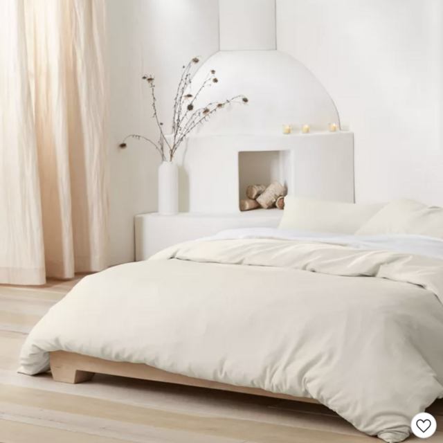 Heavyweight Linen Blend Duvet & Pillow Sham Set in "Natural" - Casaluna™