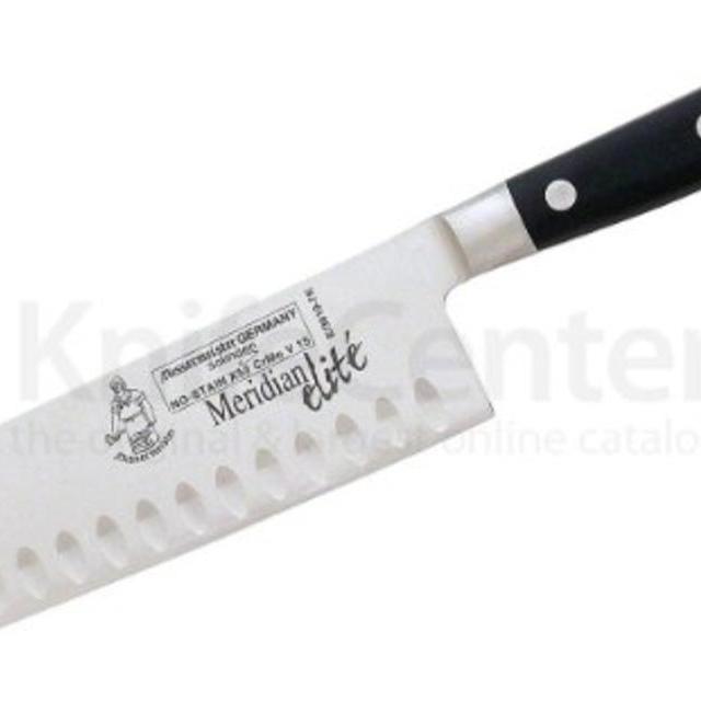 Messermeister Meridian Elite Kullenschliff Santoku, 7-Inch