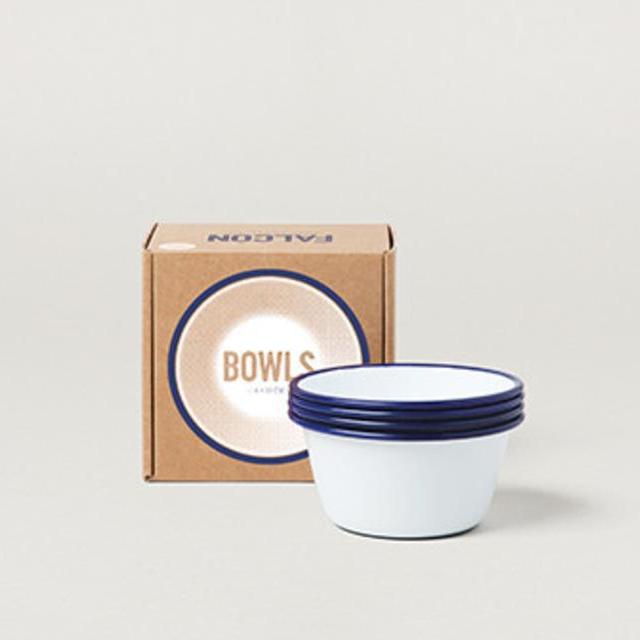 FALCON enamel ware bowls, set of 4