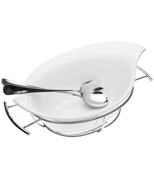 Godinger Serveware, Natura Salad Bowl with Servers