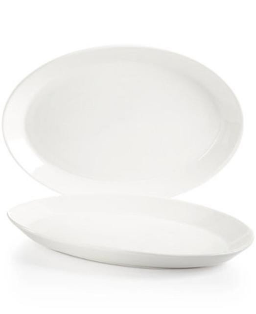 Martha Stewart Collection Everyday Entertaining Set of 2 Oval Platters
