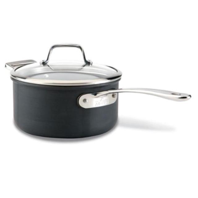 All-Clad B1 Hard Anodized Nonstick 3 qt. Saucepan with Lid