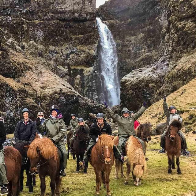 ÍRÁRFOSS WATERFALL HORSEBACK RIDING TOUR