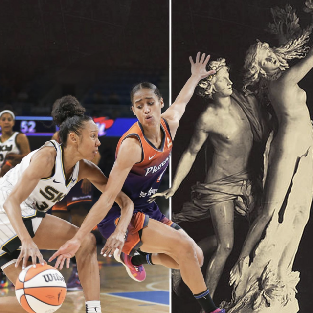 Chloe's first pro basketball game