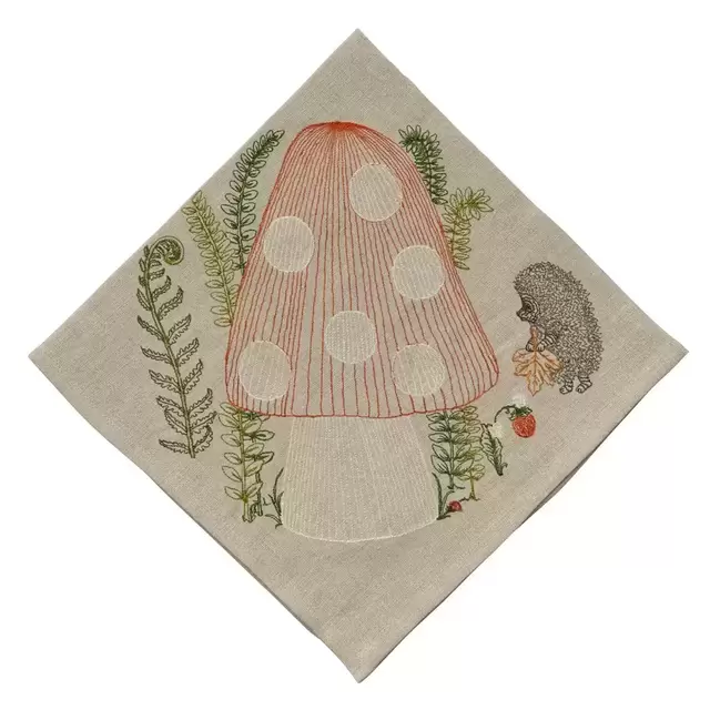Mushroom Forest Dinner Napkin