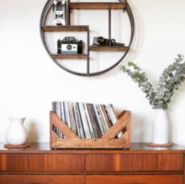 12" Vinyl Record Storage - A stylish Alternative to milk Crates! Hand Made and specially designed for storing your collection of 12" Vinyl.