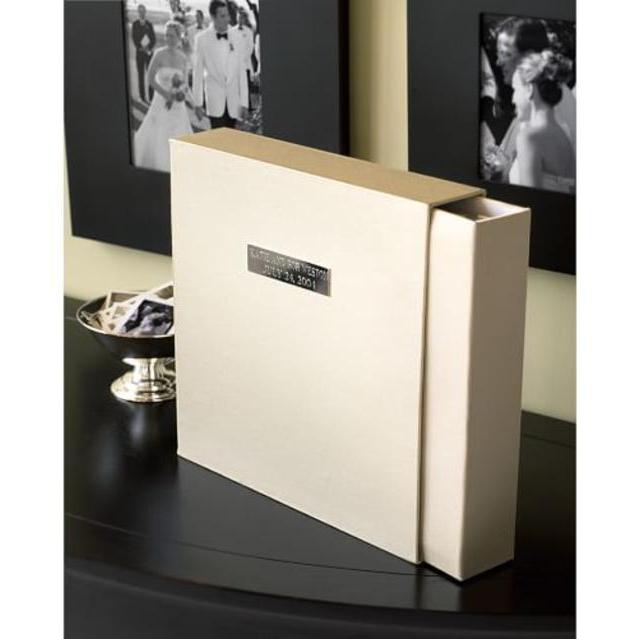 Engravable Wedding Album with Optional Personalization