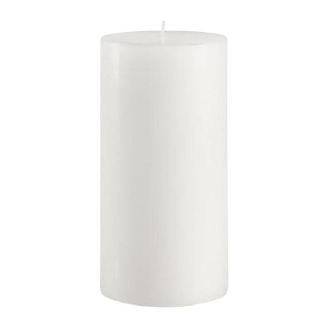 PB Pillar Candle, 4 x 8", White