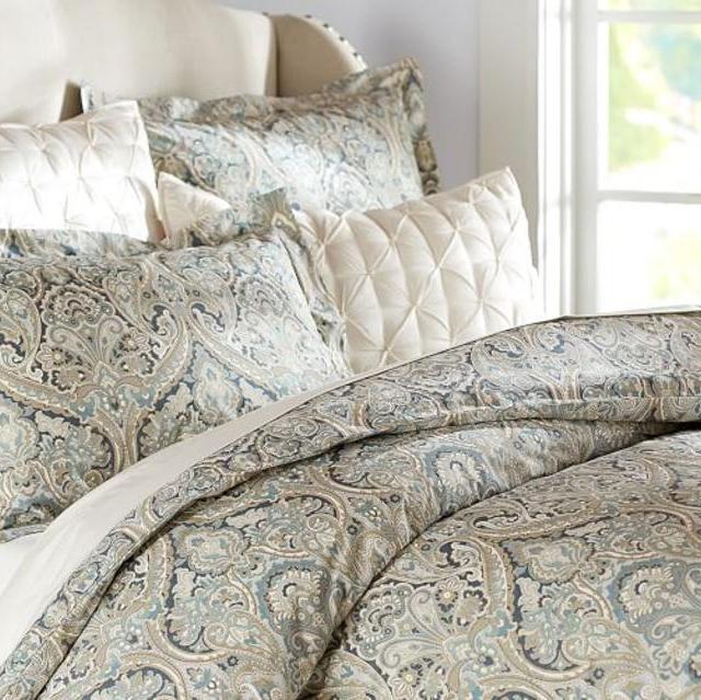 Mackenna Paisley Duvet Cover, King/Cal. King, Blue
