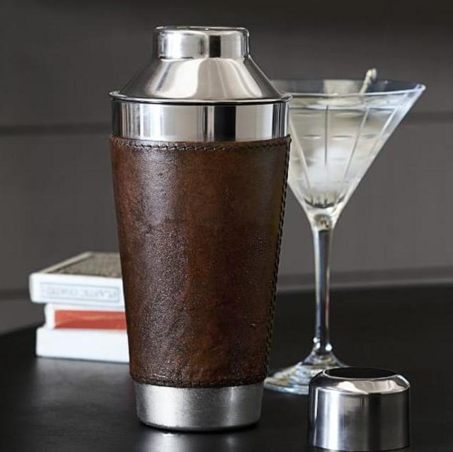 Saddle Leather Cocktail Shaker