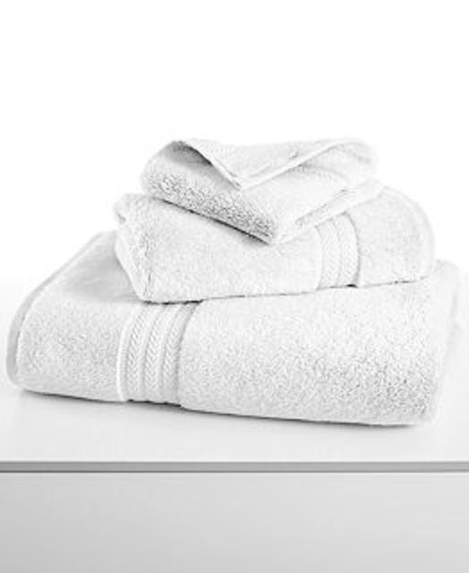 Hotel Collection Finest Elegance 13" x 13" Washcloth, White