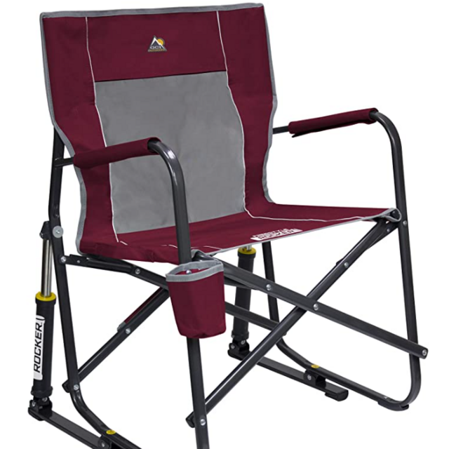 GCI Outdoor Freestyle Rocker Portable Folding Rocking Chair in Cinnamon