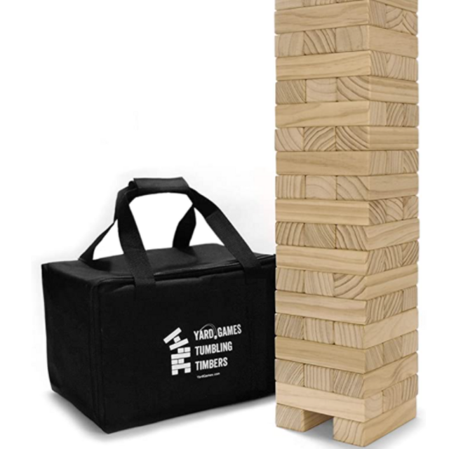 Yard Games Large Tumbling Timbers with Carrying Case