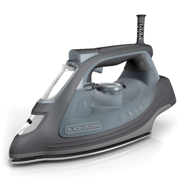 BLACK+DECKER IMPACT Advanced Steam Iron with Maximum Durability and 360° Pivoting Cord, Gray, IR3000