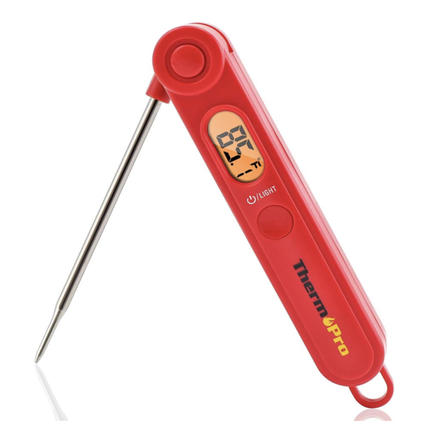 ThermoPro TP03 Digital Instant Read Meat Thermometer Kitchen Cooking Food Candy Thermometer with Backlight and Magnet for Oil Deep Fry BBQ Grill Smoker Thermometer
