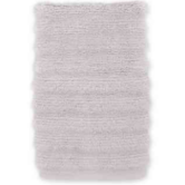 Turkish Ribbed Hand Towel in Mica Grey