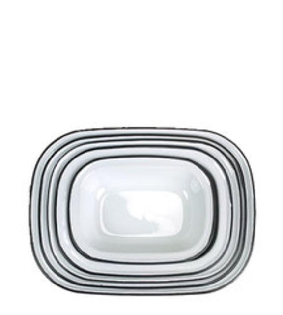 Enamel Pie Set - Grey