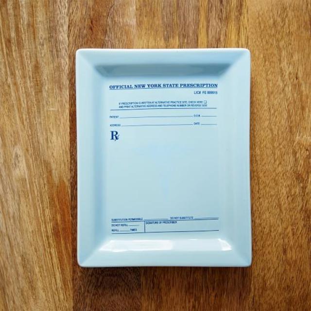 Fishs Eddy Tray - RX Prescription Pad