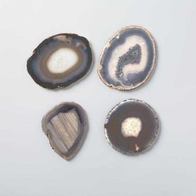 Agate Coasters (Set of 4) Color Natural