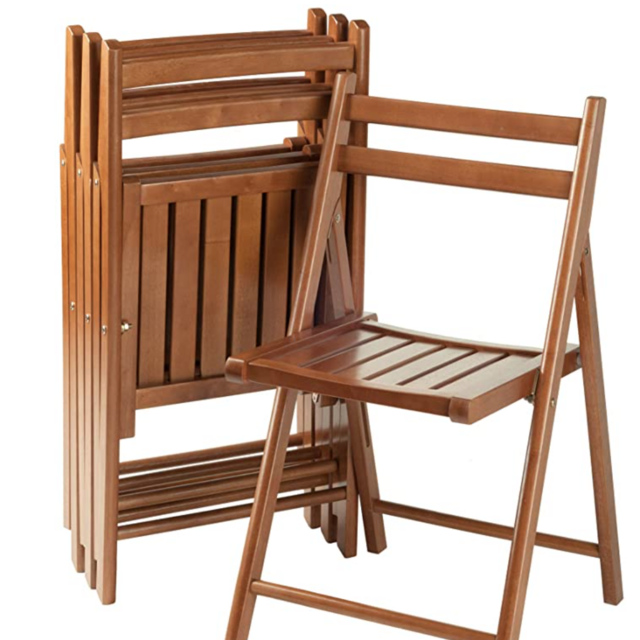 Winsome Robin 4-PC Folding Set Teak Chair
