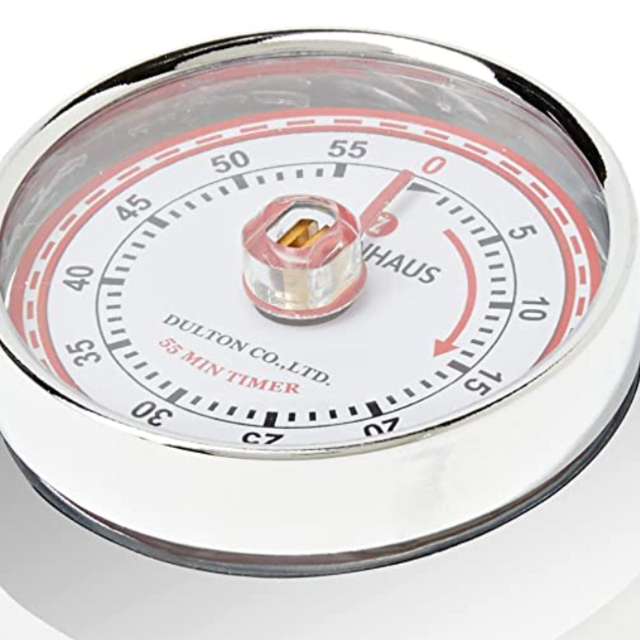 Zassenhaus Retro Collection 'Speed' - Kitchen Timer with Magnet - Times up to 55 Minutes - Stainless Steel