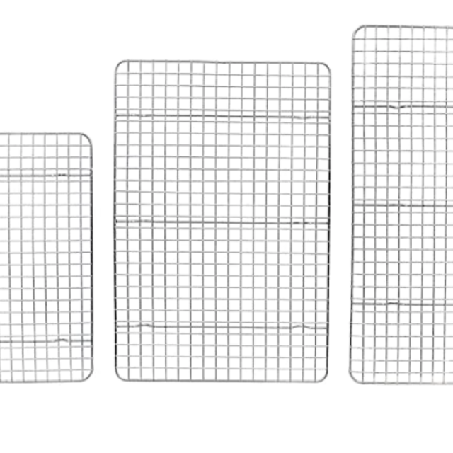 Checkered Chef Cooling Rack Multi Pack - 3 Stainless Steel Cooling/Baking Racks - Oven and Dishwasher Safe - Pack of 3.
