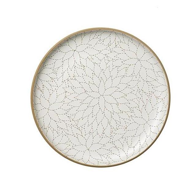 Camellia Etched Serving Platter