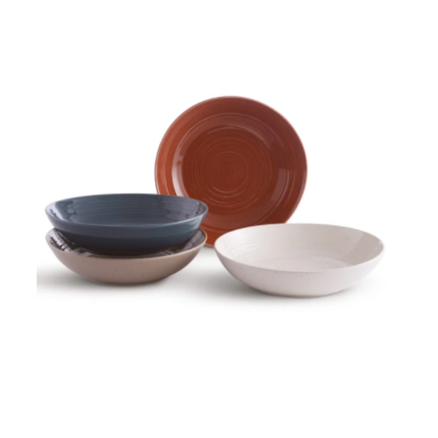 Siterra 41oz. Painters Palette Pasta Bowl (Set of 4)