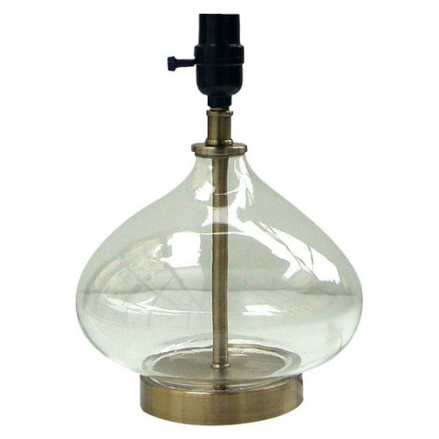 Target - Threshold™ Squat Glass Lamp Base - Brass