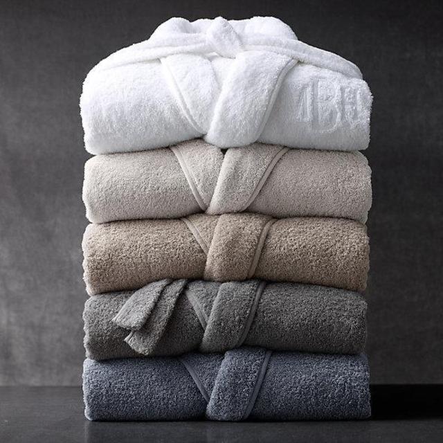 Garment-Washed Turkish Terry Robe - X Small White