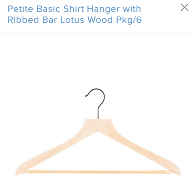 48x Petite Basic Shirt Hanger with Bar