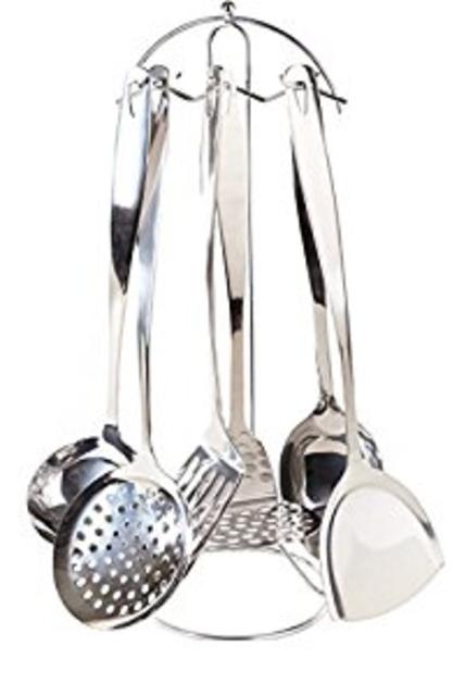 Neet 7 Piece Stainless Steel Cooking & Serving Utensil Set (SST-700)