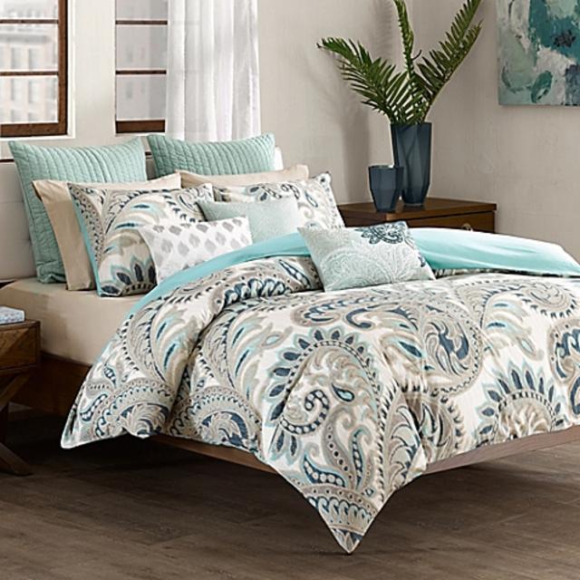 INK+IVY Mira King Mini Comforter Set in Blue