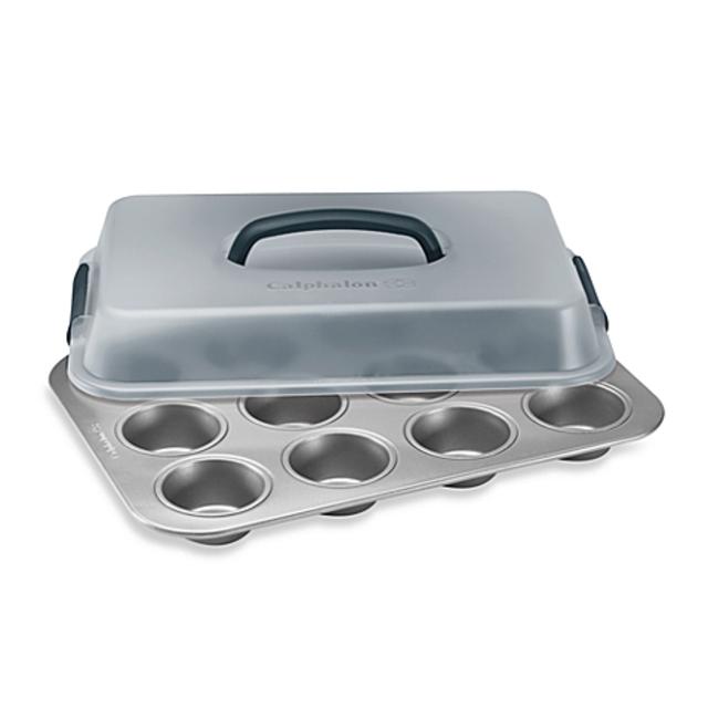 Calphalon® Nonstick 12-Cup Covered Cupcake Pan