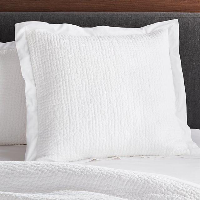 Celeste White Solid Standard Sham