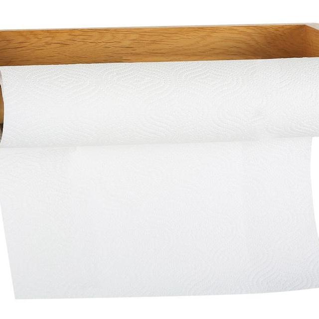 Paper Towel Holder, Honey Oak Finish