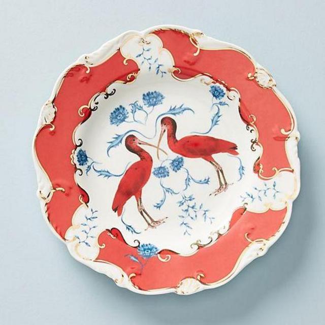 Lou Rota Nature Table Dessert Plate (Scarlet)