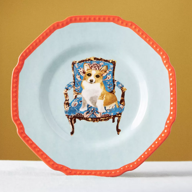 Raphael Balme Hand Painted Dessert Plate (Sky)