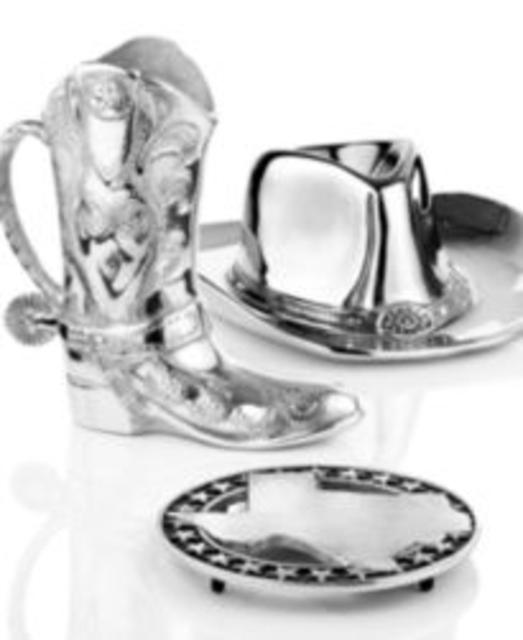 Wilton Armetale Serveware, Cowboy Hat Chip and Dip