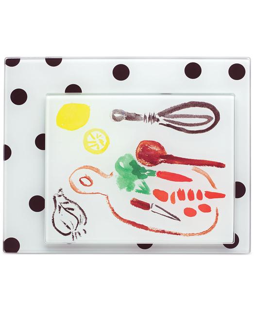 kate spade new york all in good taste Set of 2 Scatter Dot Food Prep Boards, Only at Macy's