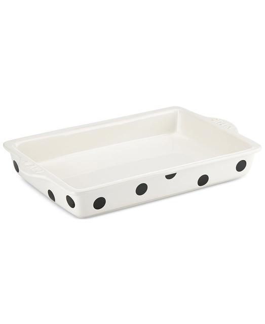 Kate Spade Scatter Dot 9" x 13" Rectangular Baking Dish