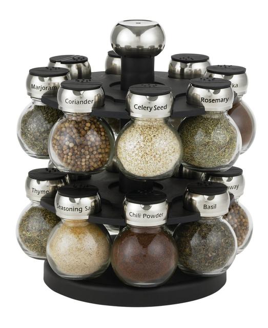 Martha Stewart Collection 17-Piece Orbital Spice Rack Set