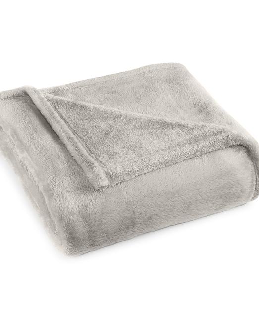 Charter Club Ultra Plush Throw Grey