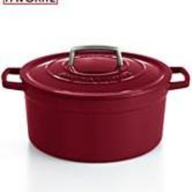 Martha Stewart Collection Collector's Enameled Cast Iron 6 Qt. Round Casserole, Only at Macy's