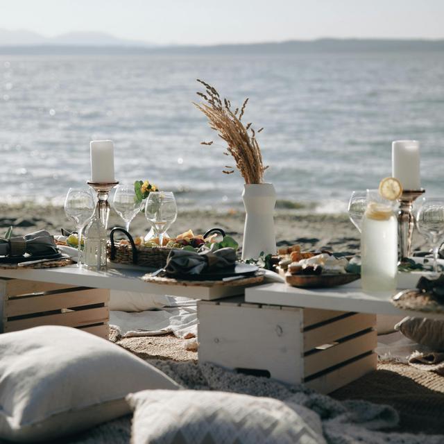 Private Dinner on our Honeymoon