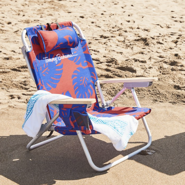 Monstera Quilt Deluxe Backpack Beach Chair
