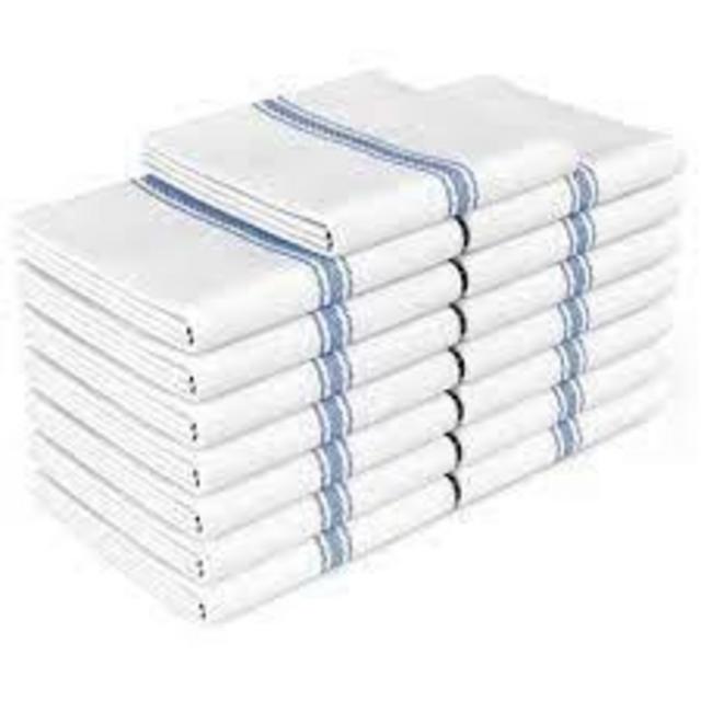 Zeppoli Classic Kitchen Towels (Blue Stripe)